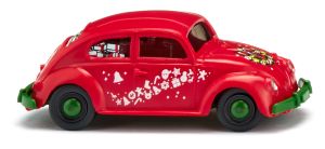 WIK003003 - Voiture de Noël couleur rouge - VW Beetle 1200