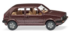 WIK004504 - Voiture de couleur marron métallisé – VW Golf II