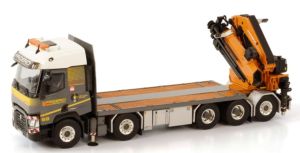 Camion porteur avec grue de déchargement aux couleurs FRIDERICI - RENAULT T 10x4
