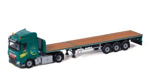 Camion avec plateau 3 essieux AM TRANSPORT – DAF XF SPACE CAB MY2017 4x2