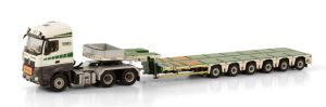 WSI01-3618 - Camion avec porte engins aux couleurs BMS HEAVY CRANES - MERCEDES Arocs MP4 SS 6x4