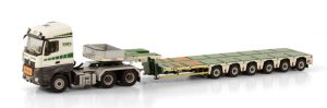Camion avec porte engins aux couleurs BMS HEAVY CRANES - MERCEDES Arocs MP4 SS 6x4