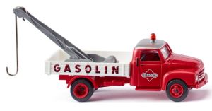 WIK035202 - Camion dépanneur couleur rouge et blanc – OPEL blitz Gasolin