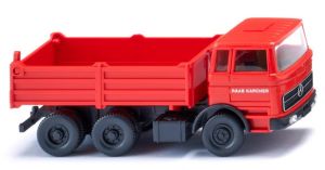 WIK067312 - Camion benne RAAB KARCHER – MERCEDES 6x4 rouge