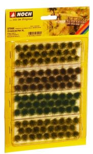 NOC07005 - Touffes d'herbes XL 9mm de couleurs vert marron et beige – 104 pièces