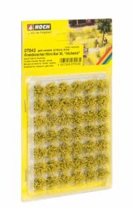 NOC07043 - Touffes fleurie jaune 42 pièces 9 mm