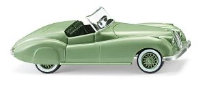 WIK080104 - Voiture cabriolet de couleur verte – JAGUAR XK120