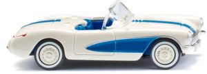 WIK081905 - Voiture couleur blanc perlé bleu ciel – CHEVROLET Corvette