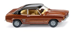 WIK082108 - Voiture de couleur marron avec toit noir – FORD capri I