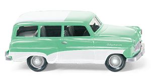 WIK085006 - Voiture de couleur verte – OPEL Caravan 1956