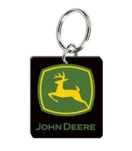 MCWCF0890721 - Objet publicitiare JOHN DEERE - porte clés fond noir logo vert