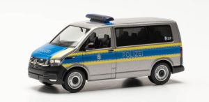 HER096812 - Mini bus couleur gris POLICE DE MUNICH – VOLKSWAGEN T 6.1