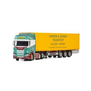 WSI01-2652 - Camion avec remorque frigo SCANIA S de chez HANSEN & JENSEN