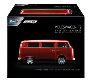 REV01034 - Maquette avec peinture à assembler - VW T2 bus calendrier de l'avent 2021