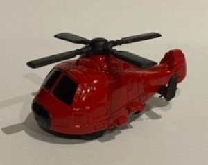 Hélicoptère à friction de couleur rouge