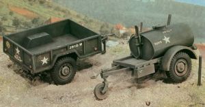 ITA0229 - Maquette à assembler et à peindre – 250 Gal. S remorque citerne - M101 Remorque Cargo
