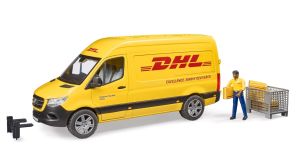 BRU2671 - véhicule MERCEDES Sprinter DHL avec accessoires et personnage