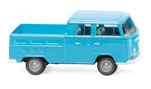 WIK031404 - Véhicule de couleur bleu à double cabine – VOLKSWAGEN T2