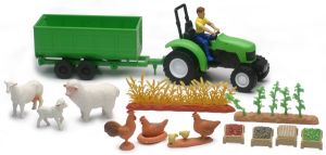 Coffret de la ferme avec tracteur et accessoires