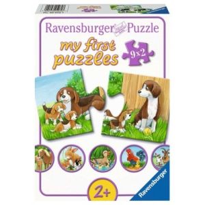 RAV05072 - 9 Puzzles de 2 pièces - Familles d'animaux de la ferme