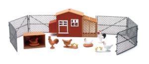 NEW05116 - Poulailler avec barrières et animaux