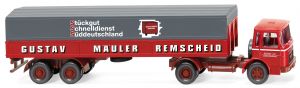Camion semi-remorque bâchée - MAN - MÄULER