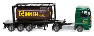 WIK053606 - Camion avec porte container et container RINNEN – MAN TGX Euro 6c 4x2