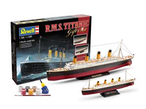 REV05727 - 2 maquette avec peinture à assembler - R.M.S. TITANIC à l'échelle 1/1200 et 1/700