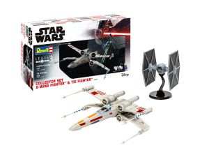 REV06054 - Maquette avec peinture à assembler -Set Collector X-Wing Fighter + TIE Fighter