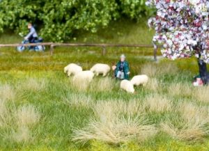 NOC07402 - 10 touffes d'herbes avec tapis pré de printemps