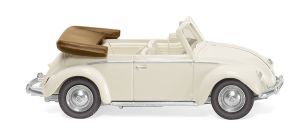 WIK079405 - Voiture cabriolet de couleur blanche – VW Käfer 1200