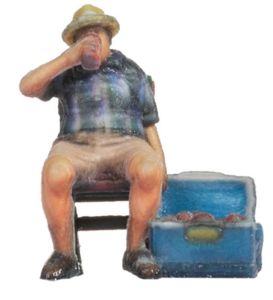 NOC10431 - Personnage et accessoire 3D - Homme sur chaise pliante