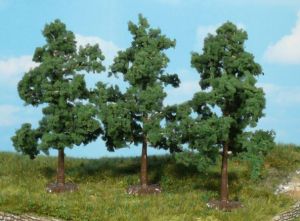 HEK1164 - Décor pour diorama - 4 Arbres fruitiers de 8 à 12cm