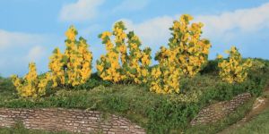 HEK11800 - Décor pour diorama - 6 Buissons de forsythia de 3 à 6cm
