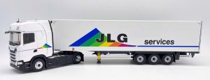 ELI118345 - Camion avec remorque frigorifique - JLG Services - SCANIA 500S 4x2 blanc
