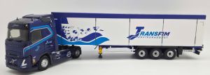 ELI118797 - Camion avec remorque à fond mouvant du transporteur TRANSFIM - VOLVO FH Aero 4x2