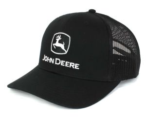 1308-3345-BK - Casquette JOHN DEERE de couleur noire avec arrière en filet