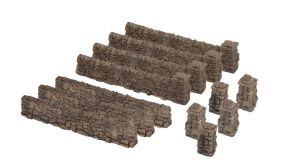NOC13170 - Accessoire pour diorama - Murs en pierres - 12 pièces