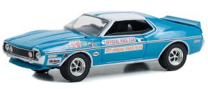 GREEN13330-C - Voiture de 1971 couleur bleu - AMC Javelin