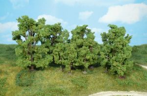 HEK1415 - Décor pour diorama - 12 Arbres de 6 à 13cm
