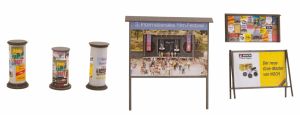 Accessoire pour diorama – Panneaux d'affichage et colonnes publicitaires