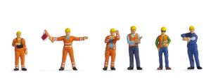 NOC15284 - 6 figurines - Équipe de manœuvre
