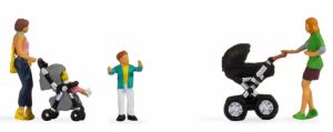2 figurines – Mères avec enfants