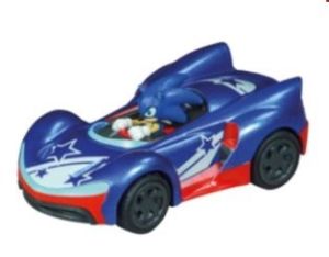 CARRERA15817074-C - Voiture bleu avec étoile à friction - SONIC - Sonic