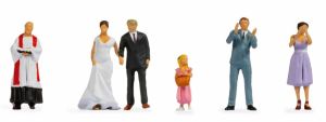 NOC15862 - 6 figurines – Couple de mariés