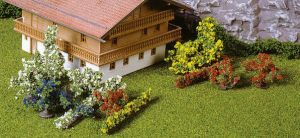 HEK1705 - Décor pour diorama - 28 Buissons de 1 à 6cm