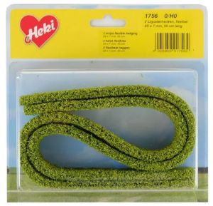 HEK1756 - Accessoire pour diorama – 2 x haies de couleur vert clair en mousse