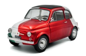 SOL1801409 - Voiture de 1965 couleur blanche verte et rouge - TO ITALIA - FIAT 500 Tribute