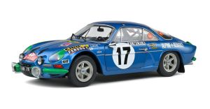 SOL1804206 - Voiture de 1972 bleu rally de Montecarlo – ALPINE A110 1600S