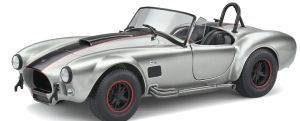SOL1804907 - Voiture de 1965 couleur gris bandes rouges – SHELBY Cobra MK.2 427 Silver custom